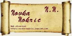 Novka Mokrić vizit kartica